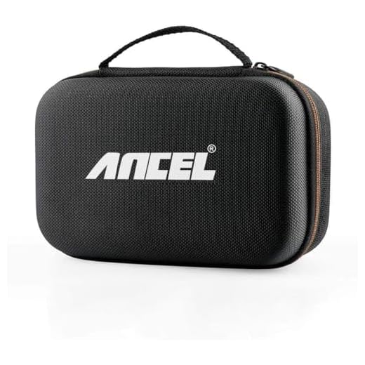 ANCEL Large Protective Case for OBD2 Scanner and Code Reader, Diagnostic Scan Tool Battery Tester, Storage Box (L) Compatible with ANCEL Products