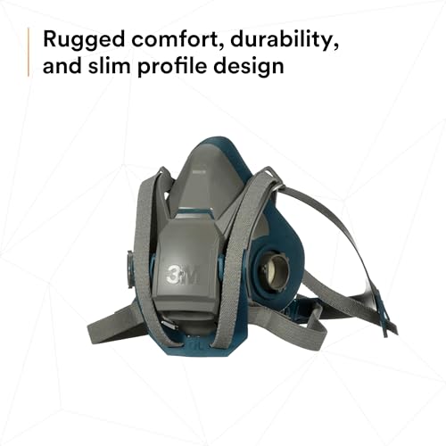 Image of 3M Rugged Comfort Quick Latch Half Facepiece Reusable Respirator