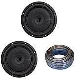 Kicker (2) 52CVT12 CompVT 12-Inch (300mm) Subwoofers, 4-Ohm w/Speaker Wire Bundle