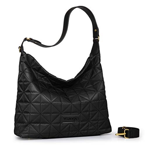 Wrangler Quilted Hobo Purses For Women Shoulder Crossbody Bags, Wg39-918 Bk #TOP6