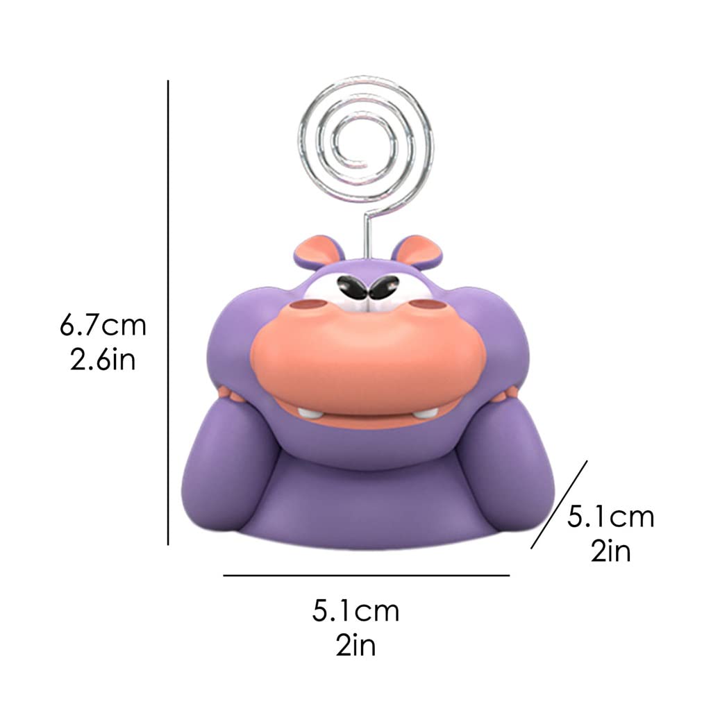 CXBDDF 3D Cute Animal Card Photo Holder Desk Number Memo Note Holder Desktop Postcard Desk Message Folder