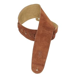 Levy’s Leathers MS4-RST Sangle en daim pour basse Rouille - Les Beatles, Paul McCartney, John Lennon, RIngo Starr, George Harrison