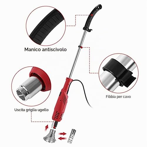 Bruciatore elettrico per erbacce, macchina termica multifunzione per giardino e patio