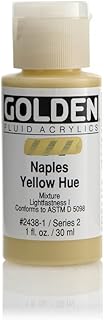 Golden Fluid Acrylic Paint 1 Ounce-Historical Naples Yellow Hue
