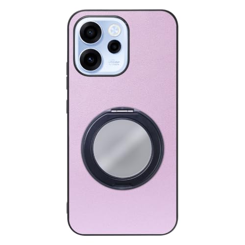 LOOF RING-SHELL MIRROR ver. �{�v ���U�[ �X�}�z�����O �X�}�z�P�[�X for OPPO Reno15 A �p �P�[�X �J�o�[ �~���[ �� �t�� �X�g���b�v�z�[�� �X�^���h �����h�~ �V���v�� �ϏՌ� ���^ �y�� leather 