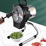 Küchenmaschine mit Frühlingszwiebelschneider, Gemüseschneider für den gewerblichen Einsatz, abnehmbar zur Reinigung, für Paprika, gehackte Frühlingszwiebeln, Zwiebeln, geraspelte Karotten FC-110CL