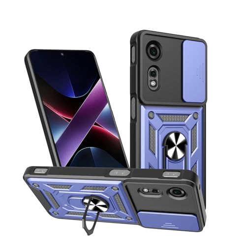 Coque ZTE Nubia Neo 2 5G bleue avec protection d'objectif photo intégrée