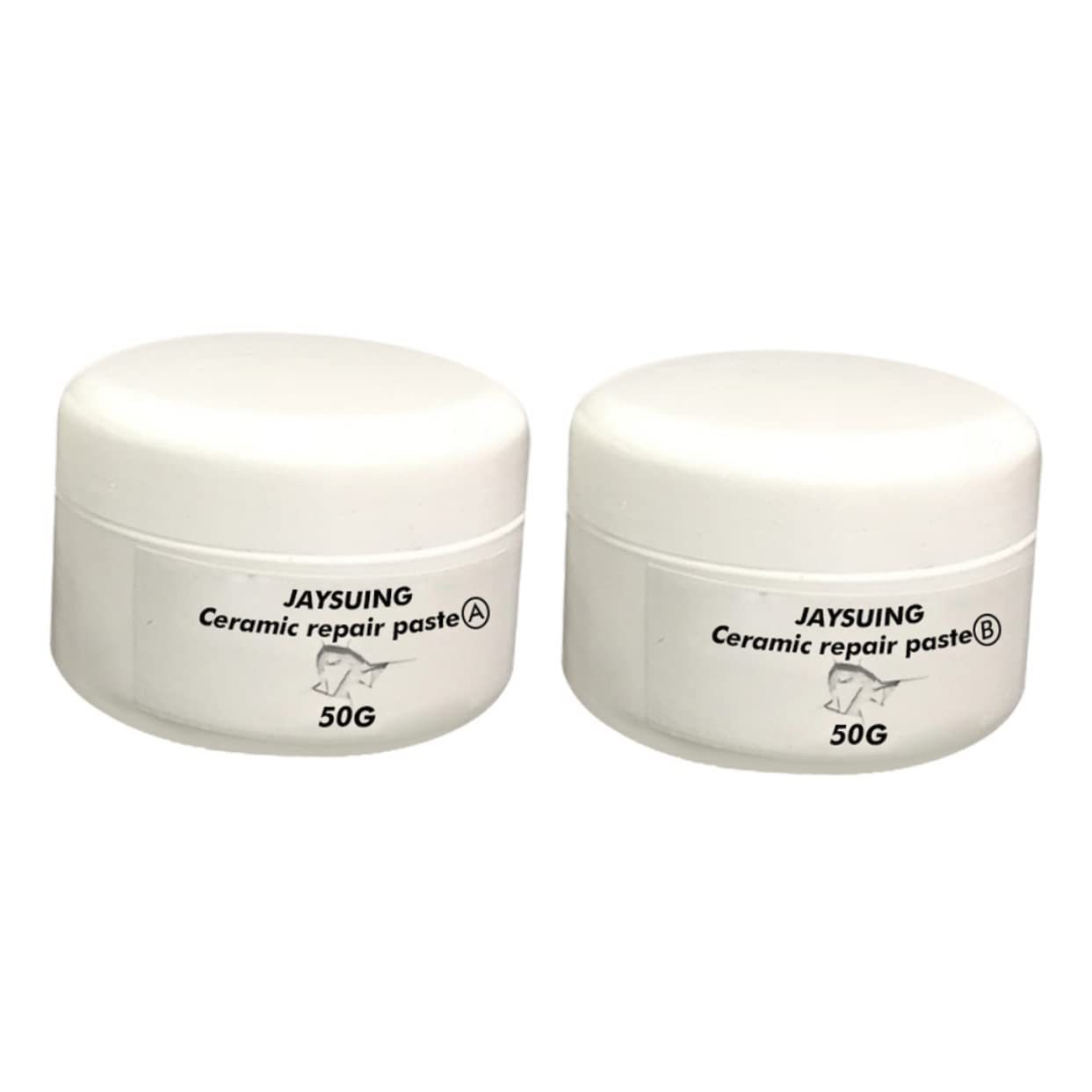 VILLCASE 2pcs Tile Repair Glue Kit for Ceramic Fast Drying Adhesive for Cracks and Chips for Basins Toilets Bathtubs and Porcelain Surfaces Total a b