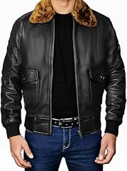 Brown Collar Black Real Leather