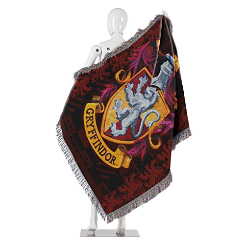 Northwest Woven Tapestry Throw Blanket, 48 X 60 Inches, Gryffindor Shield #TOP4