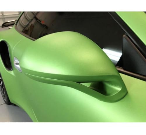 Image of WALLMATE Matt Metallic Apple Green Car Sticker Self Adhesive Bubble Free Vinyl Wrap for Car, Scooty, Cycle, Bike and Other Vihicle Interior & Exterior Decoration (Apple Green, 20X84 in)
