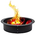 Fire Pit Ring 42" OD/36 ID, Round Solid Steel Fire Ring, Fire Pit Lined Above DIY Campfire Ring or Outdoors