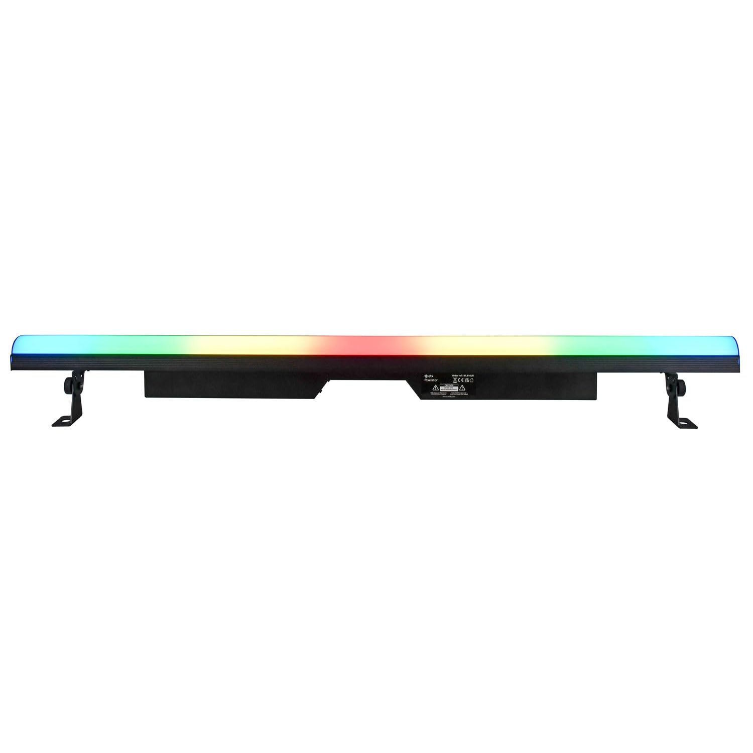 QTX | Pixelator RGB LED Effects Bar – 144pcs DMX Party Lighting for DJ, Stage, Disco & Events | Sound Activated, Auto & Show Modes | Professional Expandable Setup