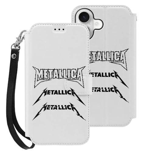 iPhone16�p�P�[�X �蒠�^ ���^���J METALLICA �A�C�t�H��16�p�P�[�X �蒠�^ ��Phone16�p�J�o�[ ���z�^ �X�}�z�P�[�X ������� �S�ʕی� �X�^���h�@�\ �J�[�h���[ �}�O�l�b�g�� �X�g���b�v�t��