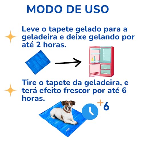 Chalesco Tapete Gelado G - 60 Cms X 90 Cms para Cães