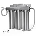 Waterdrop TST-UF 0.01?m Ultra-Filtration Under Sink Water Filter, Stainless Steel, 5X Service Life,Remove 99.99% of Cont?minants Larger Than 0.01?m, USA Tech (3 Filter Included)