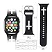 FaithSign 38-40mm Watch Band with Bible Verse Compatible With Apple Watch - Christian Cross Religious Print - Smart Watch Wristband for Men, Women - Breathable Strap for Fitness, Sport, Casual Wear - Black