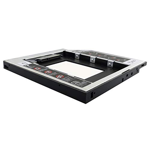 Adaptador RLECS Caddy HDD SSD SATA 3.0 para Laptop 9.5mm miniatura 3