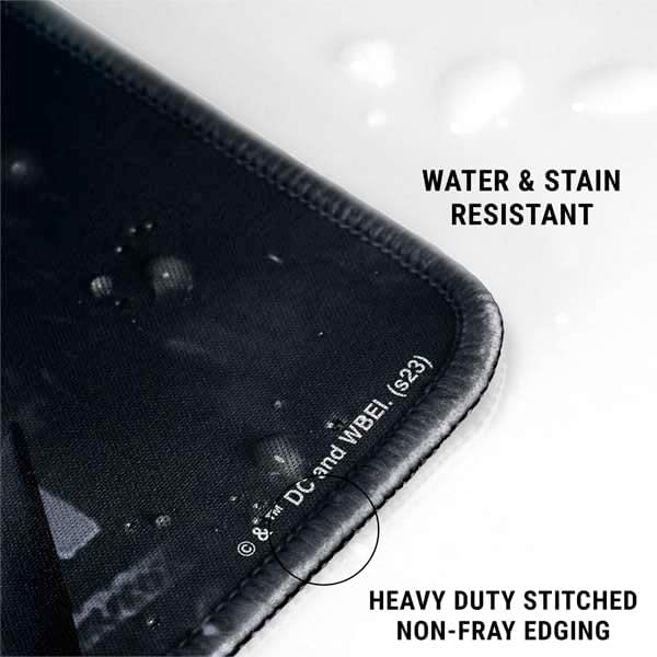 Skinit Extra Large Gaming Mouse Pad - Officially Licensed Batman Smoke Design with Stitched Edges, Waterproof, Non-Slip Rubber Base, Desk Mat for Keyboard & Mouse, 35.75" x 15.4" inches