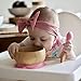 Avanchy Bamboo Baby Bowl with Spoon and Removable Silicone Suction Base – Non-Toxic, BPA-Free Feeding Bowl for Babies and Toddlers – Natural Bamboo Suction Bowl, Gray