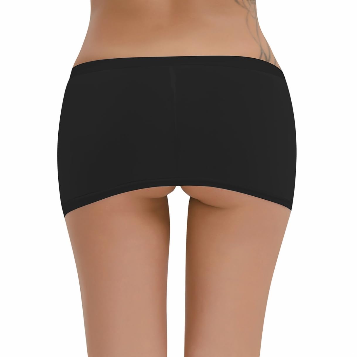 ranrann Mini Micro Jupe Transparente Sexy Elastique Lingerie Erotique Vêtement de Nuit Jupe Soirée Nuisette Bodycon Clubwear Costume Sexy Tenue Party