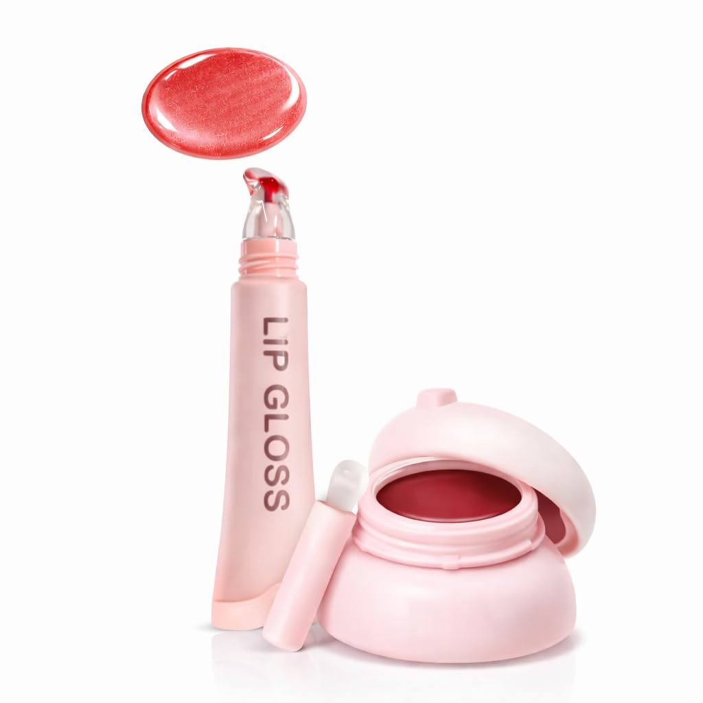 Beauty Viral Korean Crystal Glaze Silicon Lipgloss Pocket Lip & Cheek Jam with Built-In Brush | Hydrating Glossy Jam-Like Formula | Pocket-Size Multi-Use Lip & Cheek Tint for Jelly Glow Finish (Chocolate) Pack of 2-image-9