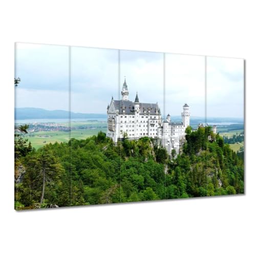 Peinture imprimée sur toile Neuschwanstein 100x70cm : habillez enfin vos grands murs vides