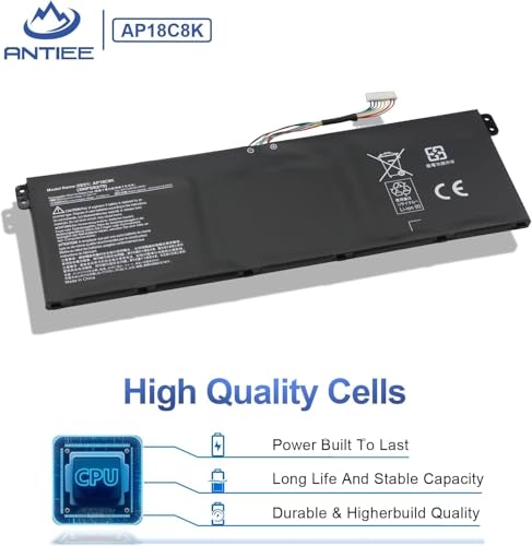 ANTIEE AP18C8K Laptop Batterie pour Acer Swift 3 SF314-42 SF314-57 SF314-58 SF314-59 Aspire 5 A515-54G Aspire 7 A715-42G Spin 3 SP314-21N SP314-54N Chromebook 15 CB315-3H CB315-3HT 3INP5/82/70