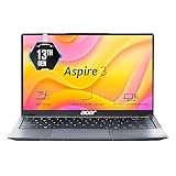 Acer Aspire 3, 13th Gen, Intel Core i3-1305U, 8GB RAM, 512GB SSD, Full HD 14"/35.56cm, Windows 11 Home, Steel Gray, 1.45KG, A324-53, WiFi 6, Intel Graphics, 65W Battery Laptop