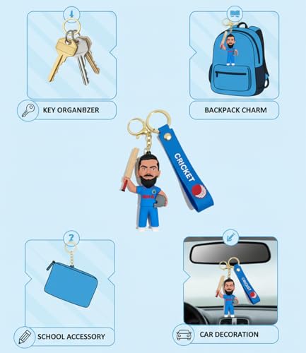 Image of Keychains For Girls Boys, Cute Pendant Keychains Accessories, Cute Kawaii Key ring Purse Backpack, Key Chain Accessories Wristlet Key chain Car Charms