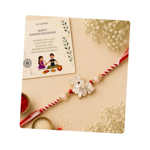 Image of I Jewels Fancy Cartoon Kids Rakhi With Roli Chawal & Rakshabandhan Card for Bro /Brother /Bhai