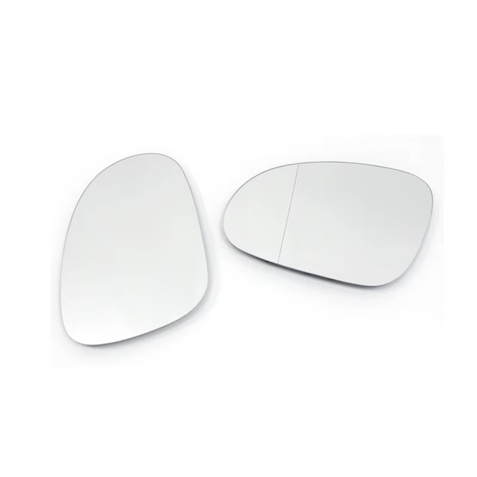 Verre Rétroviseur Latéral Rétroviseur extérieur Chauffant pour Golf pour GTI 6 MK6 2009-2012, rétroviseur latéral Gauche/Droit, Angle Glace Rétroviseur(1piece Left)