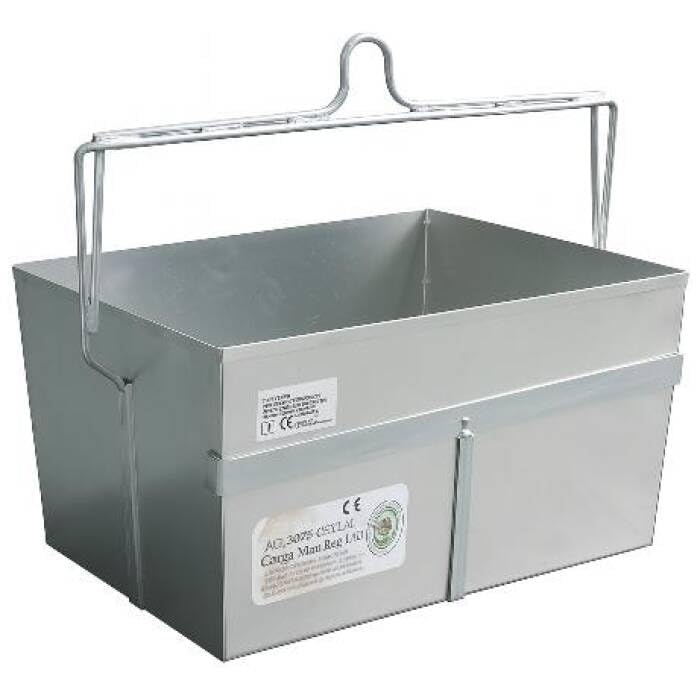 Cesta per montacarichi, Made in Italy - Cesta in Acciaio Zincato per Paranco – Baule Porta Attrezzi da Lavoro per Uso in Cantiere Edile (67x52x32 cm)