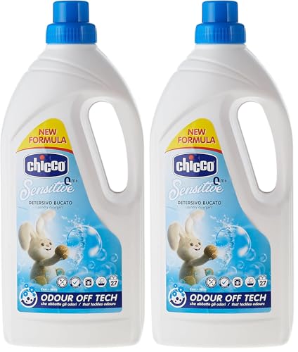 Artsana Chicco Sensitive Detersivo Bucato Ipoallergenico, rimuove Macchie e Odori,