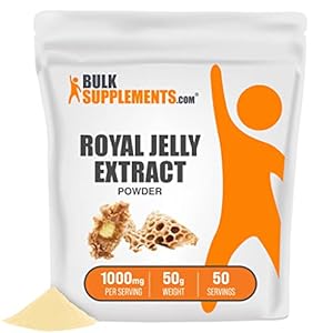 BulkSupplements.com Royal Jelly Powder – Royal Jelly 1000mg – Royal Jelly Nutritional Supplements – Royal Jelly…