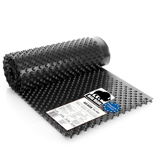 BigDean Premium Noppenfolie für Hochbeete 0,5x20m – Noppenbahn extrem reißfest & Made in Europe Hochbeetfolie