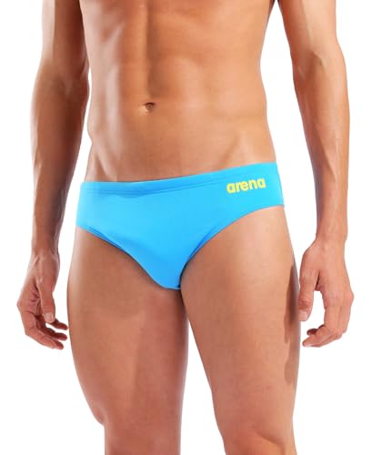 Image of Arena Men's Team Solid Swim Brief MaxLife Athletic Swimwear Professional Swimsuit Bathing Suit