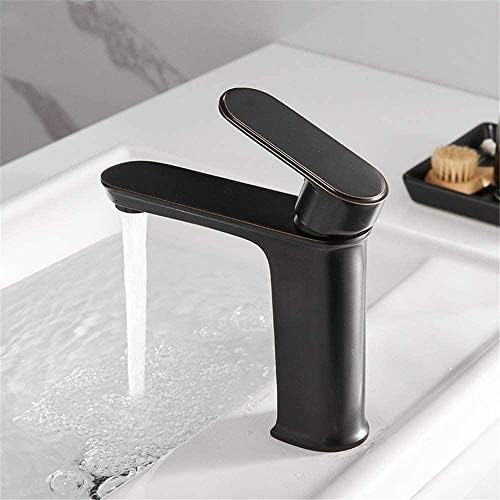 Mitigeur de lavabo en laiton noir pour moderniser votre salle de bain familiale