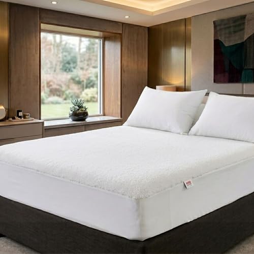 Image of Next Space - Waterproof - Hypoallergenic Mattress Protector, PVC-Free, Easy Wash, Absorbent and Breathable (White, 36x75)