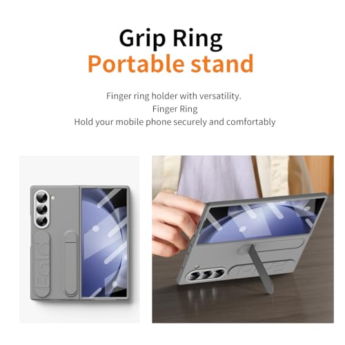 Protection intégrale Samsung Galaxy Z Fold 5 grise haut de gamme
