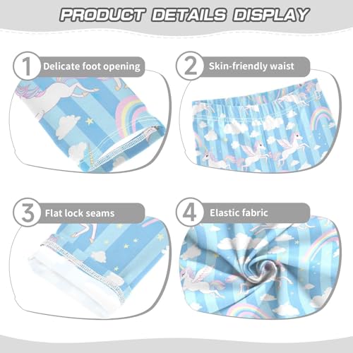 Girls' Leggings Cute Unicorn Rainbow Kids Yoga Tights Pants 1 Pack 208562423
