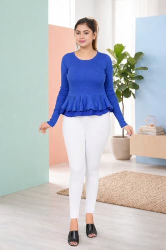 Image of Women Ankle Length Leggings Combo Pack Stretchable Comfortable Slim Fit High Waist Leggings for Women Ankle Length Soft Fabric