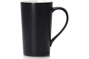 Smilatte 20 OZ Extra Large Ceramic Coffee Mug, M007 Plain Tall Coffee...
