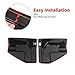 SQQP Tail Light Taillight Lamp Guard Cover Fit for Ford F150 & Ford Raptor 2024-2025+,Rear Light Frame Exterior Accessories Kit 2Pcs (Smoked Black)