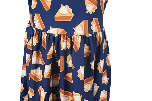 Image of Unique Baby Girls' Short Sleeve Everyday Printed Dresses for Kid and Toddler, Sizes 2T-12Y
