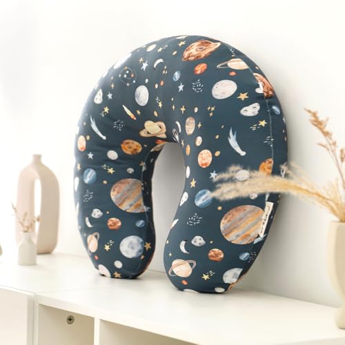 Image of GRSSDER Reversible Nursing Pillow Cover, Ultra Soft Stretchy Minky Removable Nursing Covers Fitted for Breastfeeding Pillows Snug and Safe, Comfortable Slipcover for Boys, Stylish Original Print