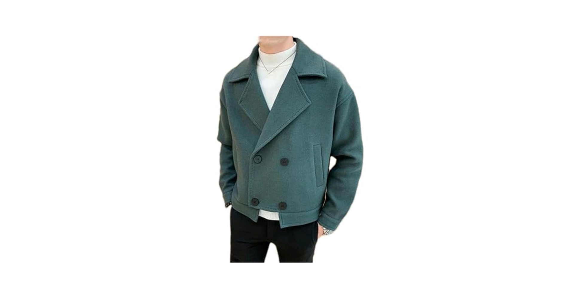 XZQYJKP Men breaker Autumn Winter Thickened Trench Jackets