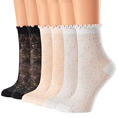 6pairs(black,pink,white)
