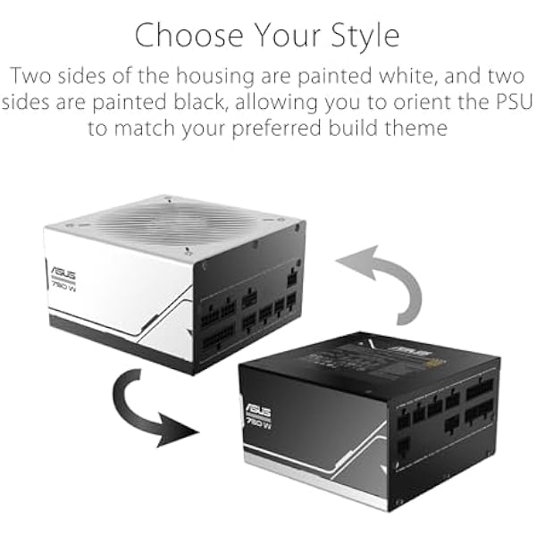 Блок питания ASUS Prime 750 W Gold 750 Вт для универсальных настольных и игровых ПК сертификат 80 Plus Gold совместимость с ATX 3.0 вентилятор с двумя подшипниками
