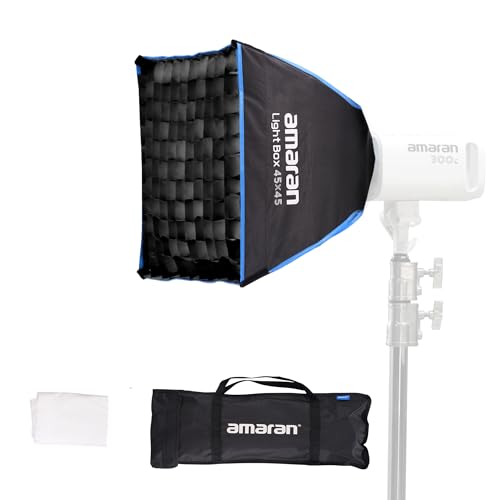 Amaran Light Box 45x45 Square Soft Box for Amaran COB 60X S, Amaran 60D S,amaran 100D S,Amaran 200X S Series LED Video Light